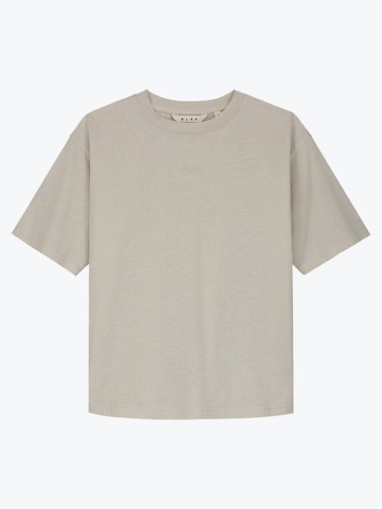 OLAF Olaf - Sheer Boxy Tee Cement - T-Shirts - Dames Blauw T-Shirts
