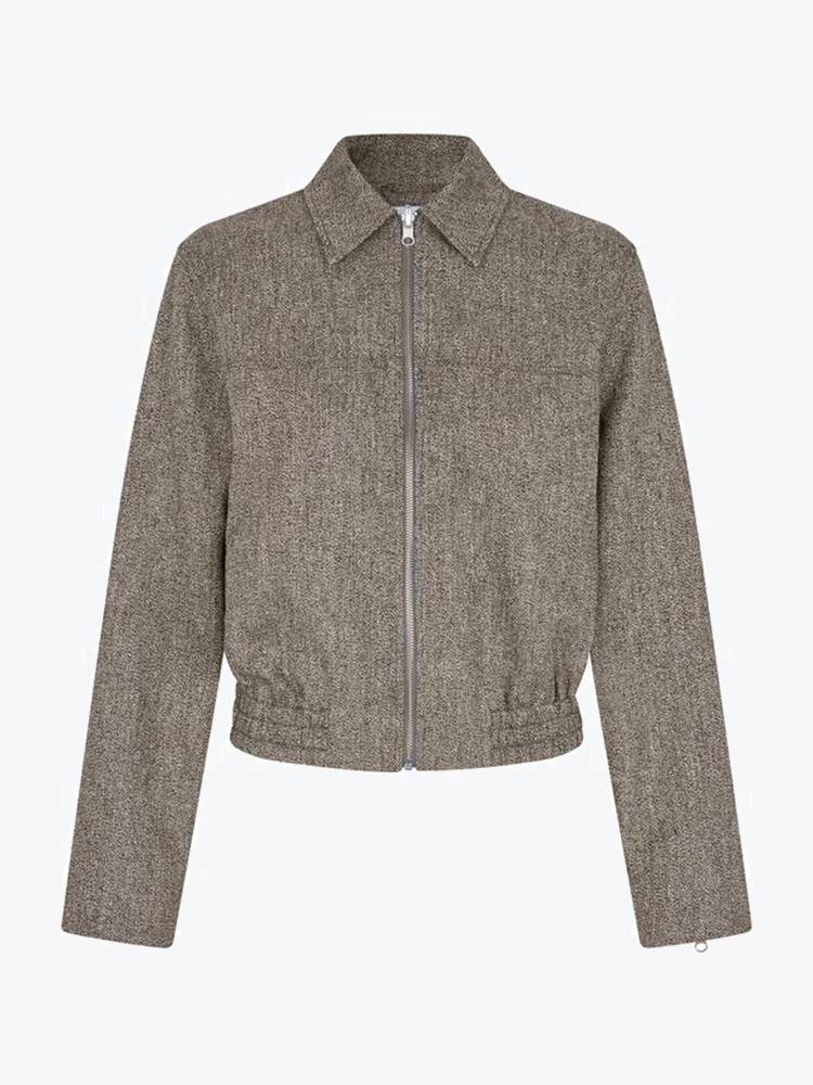 Samsoe Samsoe Samsoe Samsoe - Saesmerella Shirt 15481 Bungee Cord Mel. - Blouses - Dames Bruin Blouses