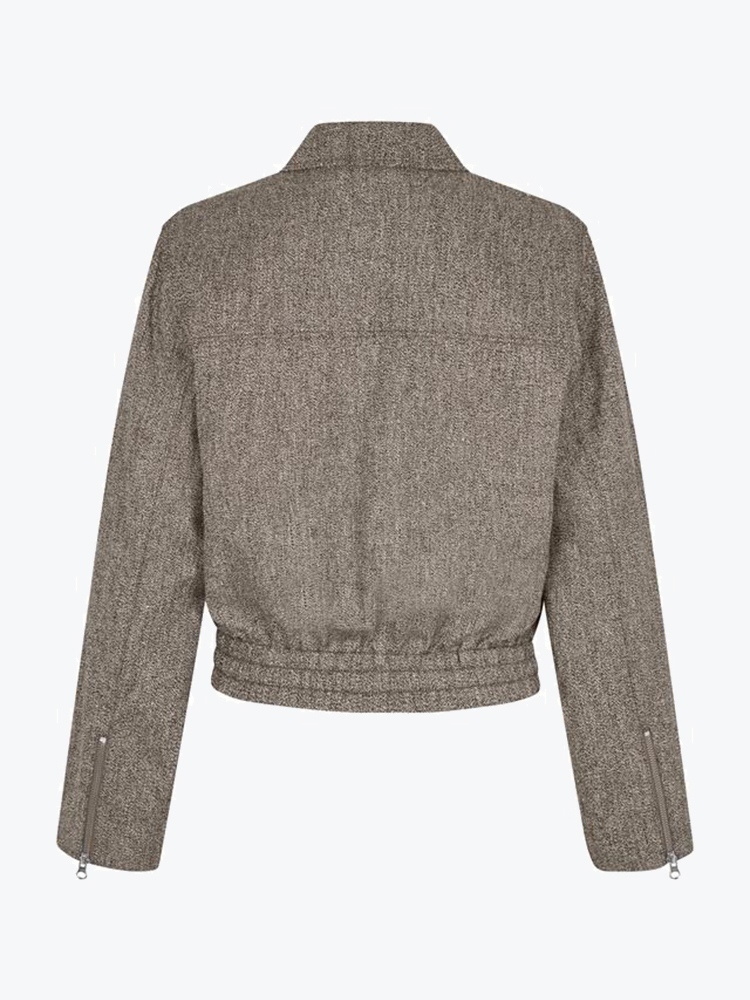 Samsoe Samsoe Samsoe Samsoe - Saesmerella Shirt 15481 Bungee Cord Mel. - Blouses - Dames Bruin Blouses