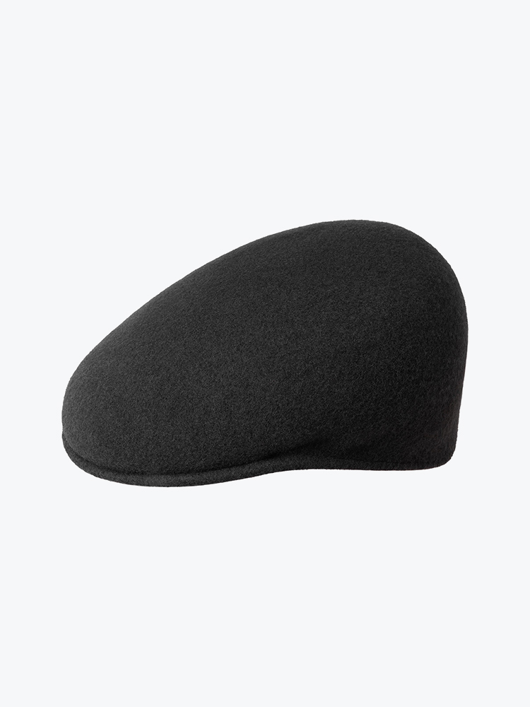 Kangol Kangol - 504 Kangol Cap Black - Accessoires - Unisex Zwart Petten