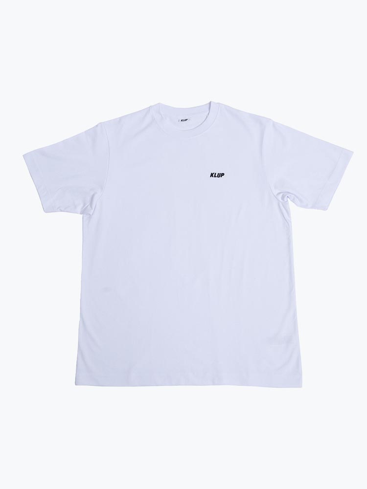 KLUP KLUP - Basic Logo Tee Wit - T-Shirts - Unisex Wit T-Shirts