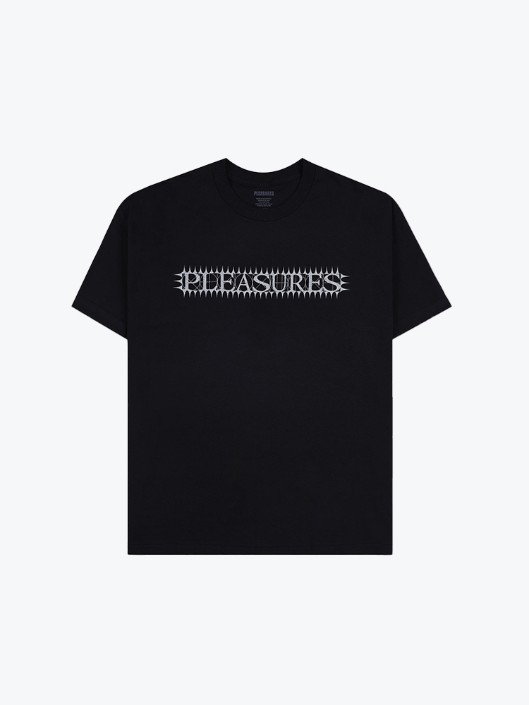 Pleasures Pleasures - Spike T-Shirt Black - T-Shirts - Heren Zwart T-Shirts
