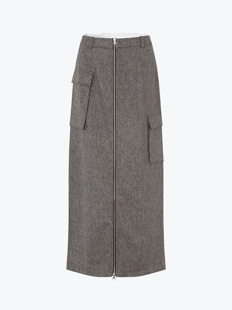 Samsoe Samsoe Samsoe Samsoe - Samyram Skirt 15481 Bungee Cord Mel. - Rokken - Dames Bruin Rokken