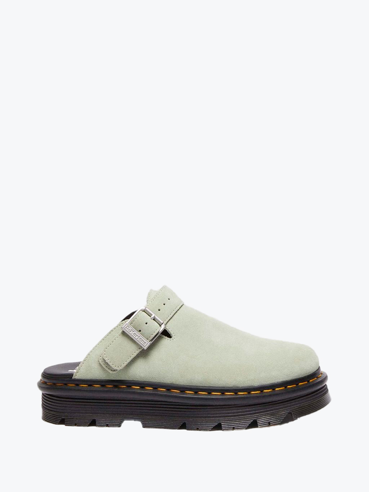 Dr Martens Dr Martens - Zebzag Mule EH suede Sage green - Schoenen - Unisex Groen Schoenen