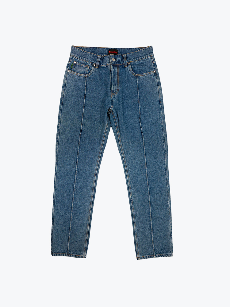 Pleasures Pleasures - Believe 5 Pocket Denim Indigo - Shorts - Heren Blauw Shorts