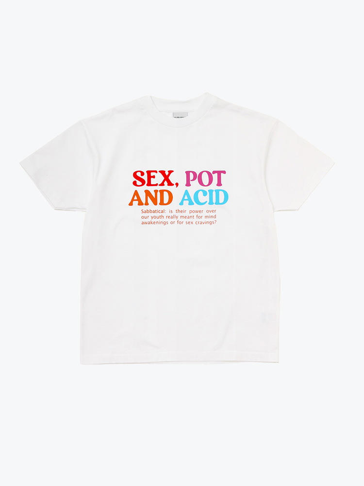 Sabbatical Sabbatical - S.P.A. T-Shirt White White - T-Shirts - Heren Wit T-Shirts