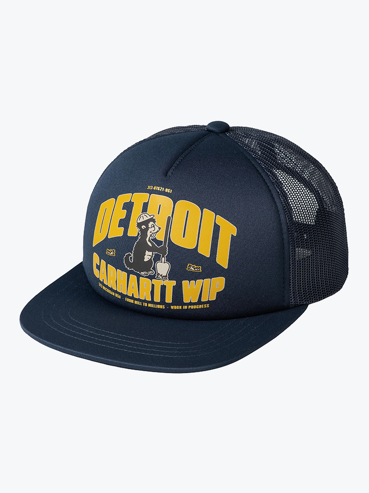 Carhartt WIP Carhartt WIP - Underground Trucker Cap Blue - Accessoires - Unisex Blauw Petten