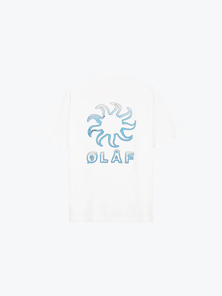 OLAF Olaf - Gradient Sun Tee Optical White - T-Shirts - Heren Wit T-Shirts