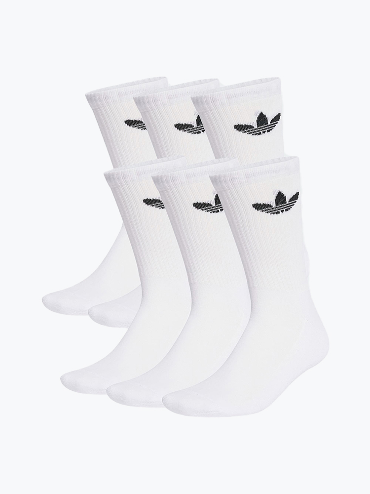 Adidas Adidas - Tr Crew S 6P White White - Accessoires > Sokken - Unisex Wit Sokken