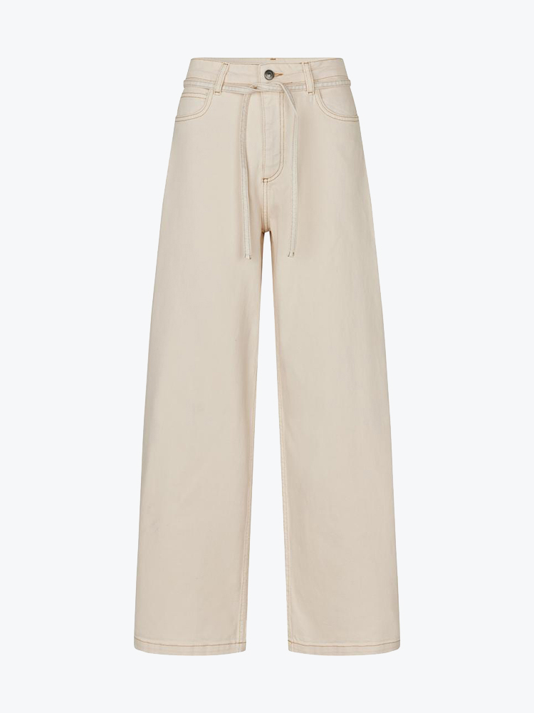 Modström Modstrom - Isoldemd solid pants Summer Sand - Broeken - Dames Beige Broeken
