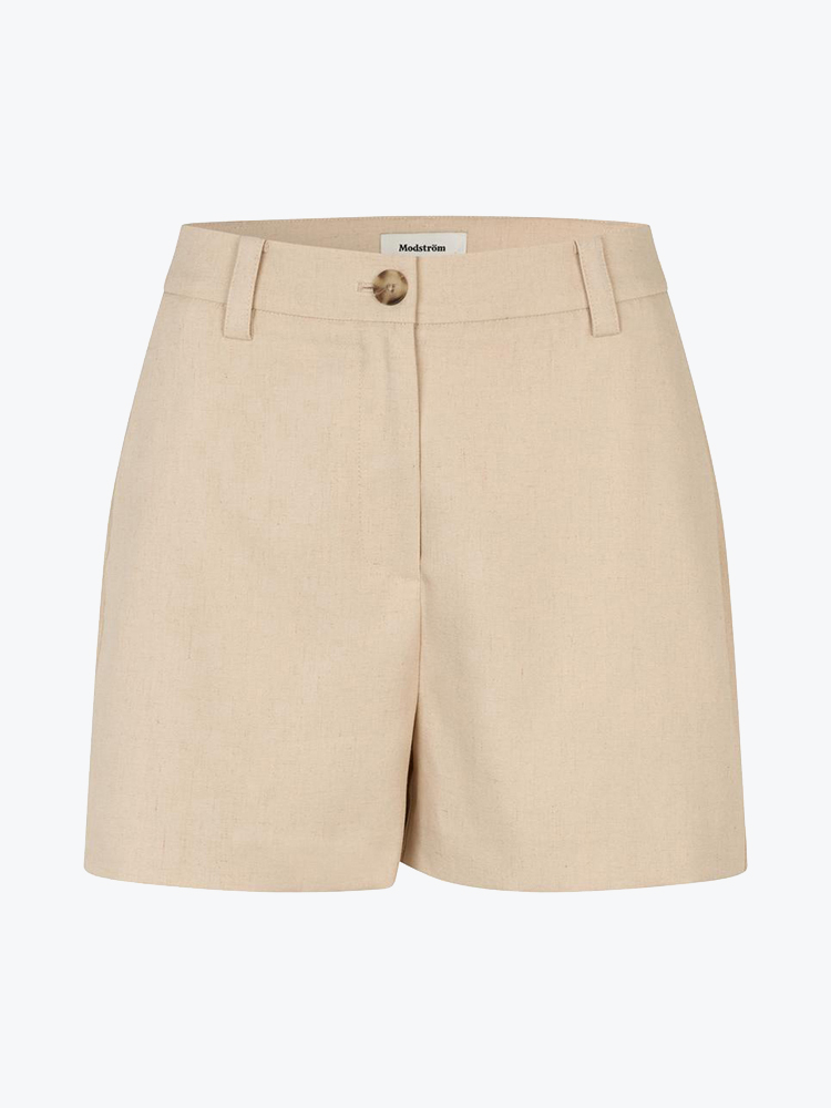 Modström Modstrom - Normamd shorts Summer Sand - Shorts - Dames Beige Shorts