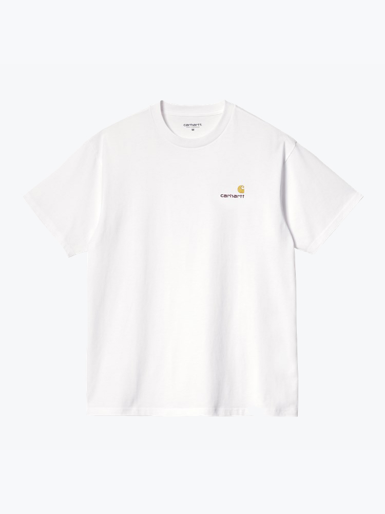 Carhartt WIP Carhartt WIP - S/S American Script T-Shirt White - T-Shirts - Heren Wit T-Shirts