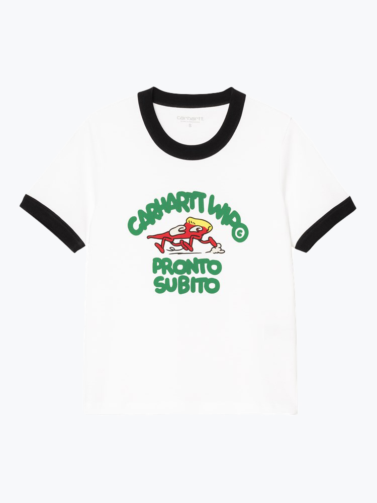 Carhartt WIP Carhartt WIP - W' S/S Pronto T-Shirt Wit - T-Shirts - Dames Wit T-Shirts