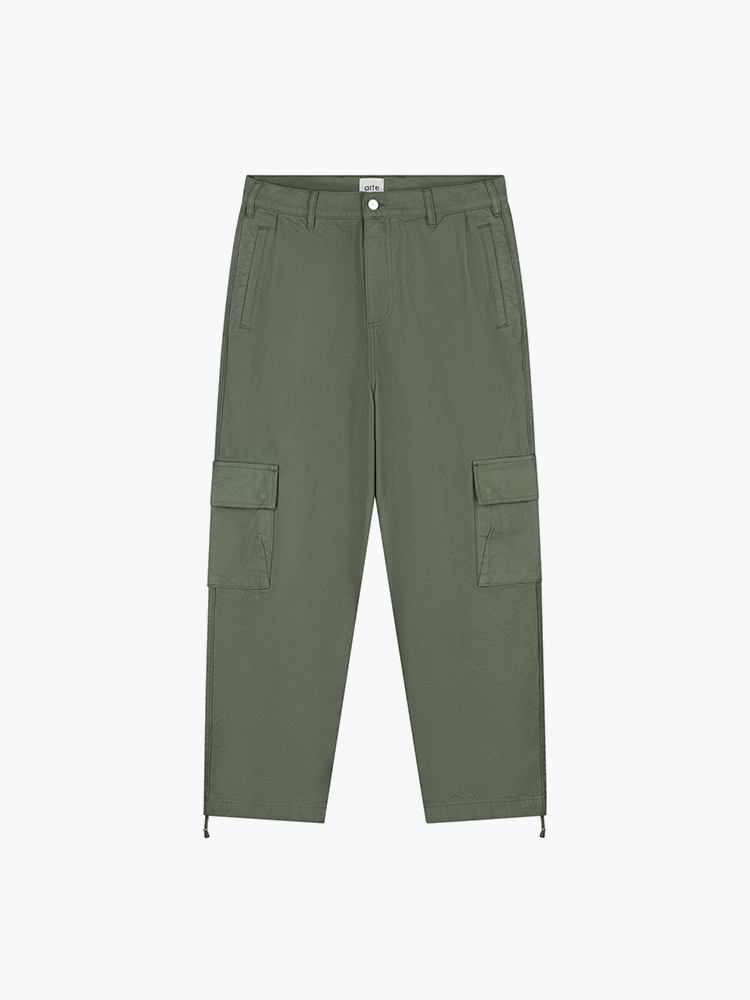 Arte Antwerp Arte Antwerp - Low Cargo Pants Green - Broeken - Heren Groen Broeken