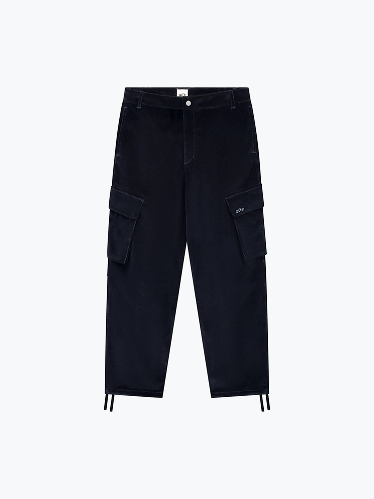 Arte Antwerp Arte Antwerp - Corduroy Cargo Pants Navy - Broeken - Heren Blauw Broeken