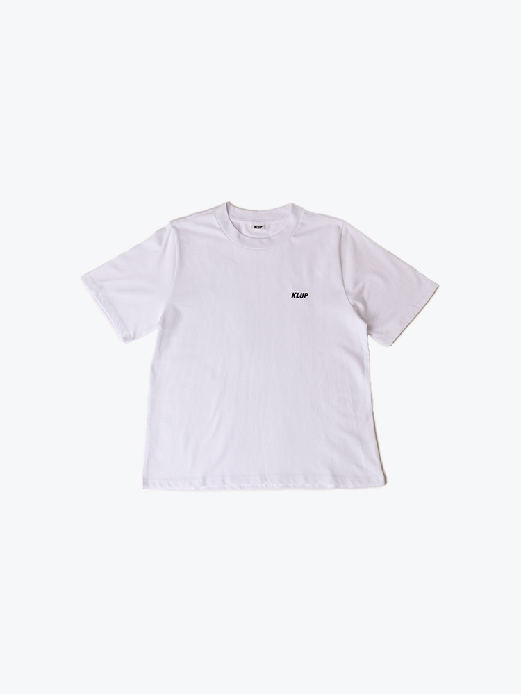 KLUP KLUP - W' Basic Logo Tee Wit - T-Shirts - Dames Wit T-Shirts