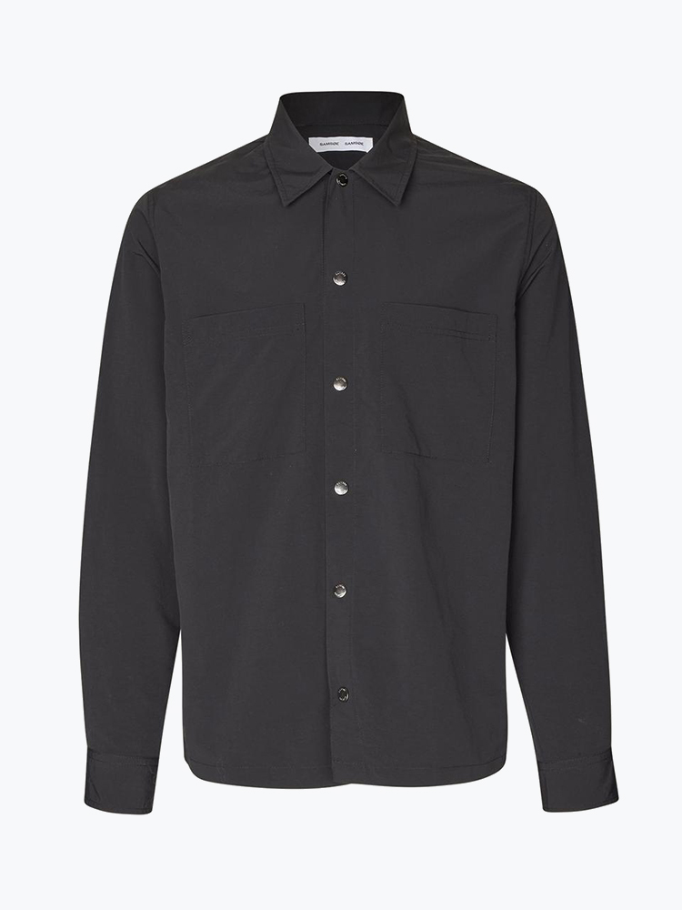 Samsoe Samsoe Samsoe Samsoe - Sataka Jo Overshirt 15717 Black - Overhemden - Heren Zwart Overhemden