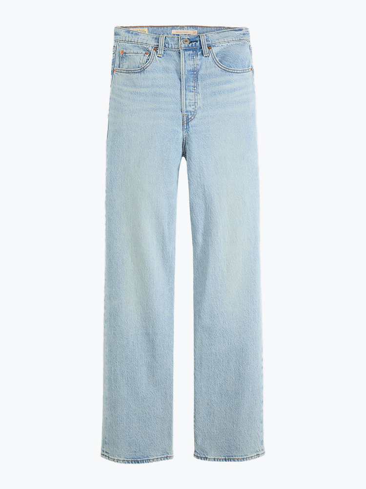 Levi's Levi's - Ribcage Full Length Blasted Stone Clean Light Indigo - Jeans - Dames Blauw Jeans