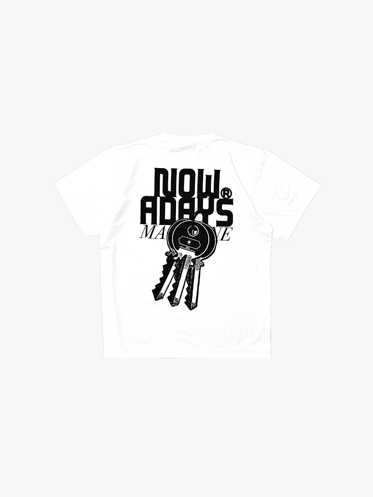 Nowadays Magazine Nowadays Magazine - Keys Tee White - T-Shirts - Heren Wit T-Shirts