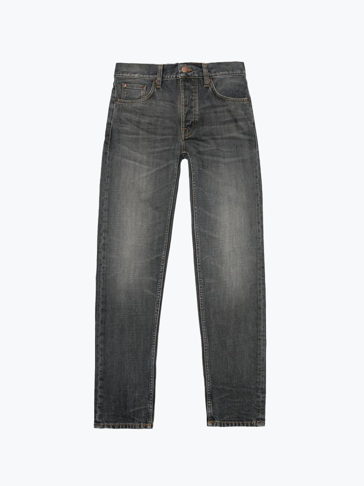 Nudie Jeans Nudie Jeans - Steady Eddie II Grey Crosshatch Grey Crosshatch - Jeans - Heren Grijs Jeans