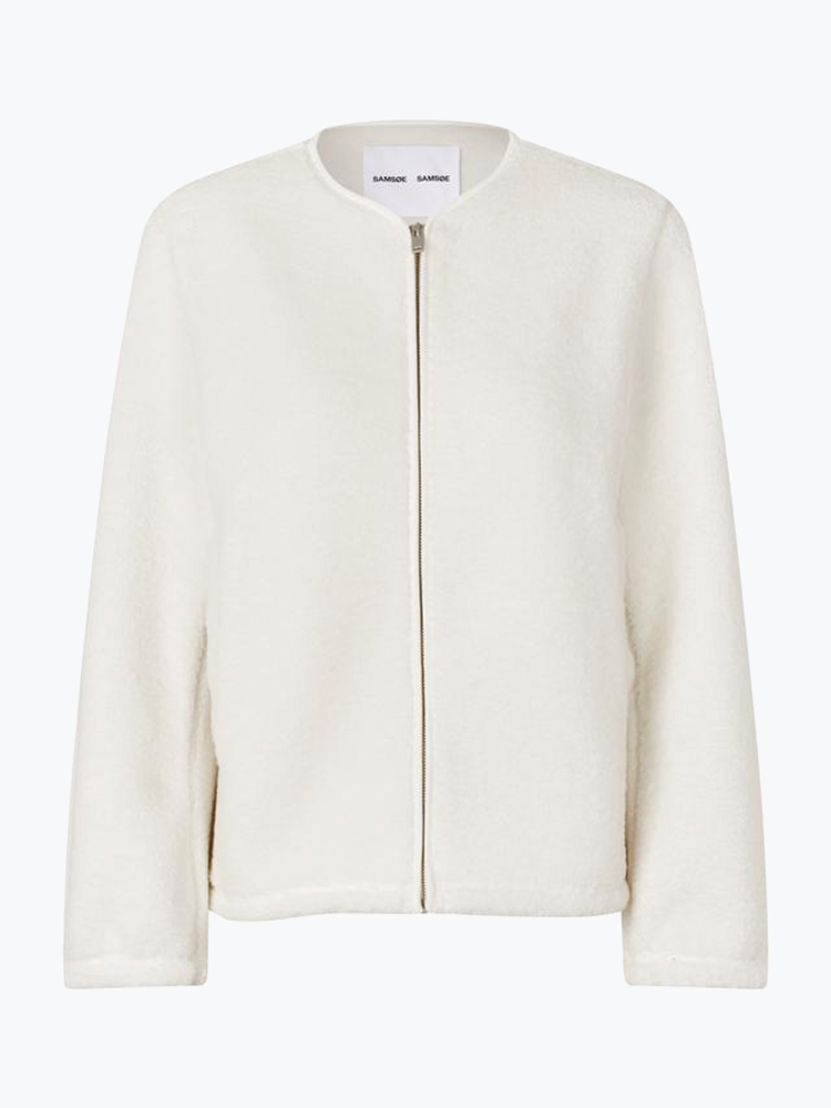 Samsoe Samsoe Samsoe Samsoe - Saautumn Jacket 14927 Clear Cream - Jassen - Dames Beige Jassen