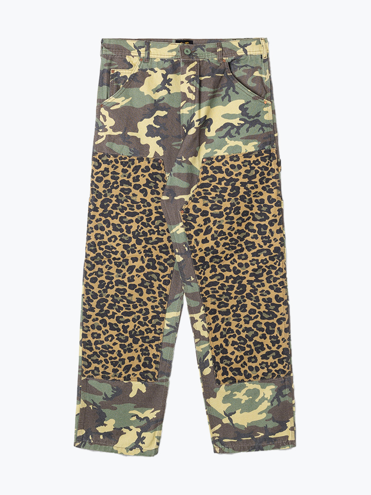 Stan Ray Stan Ray - Double Knee Pant Woodland Dpm Duck /Leopard Duck Mix - Broeken - Heren Groen Broeken