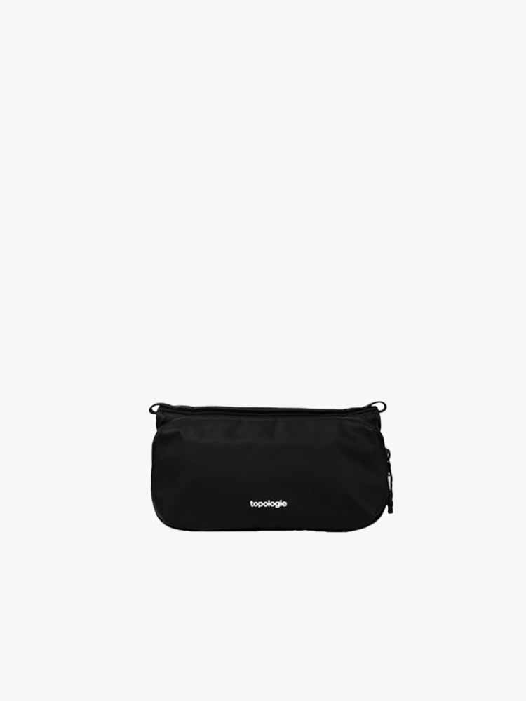 Topologie Topologie - Bottle Sacoche Medium Black Papery Black - Tassen - Unisex Zwart Tassen