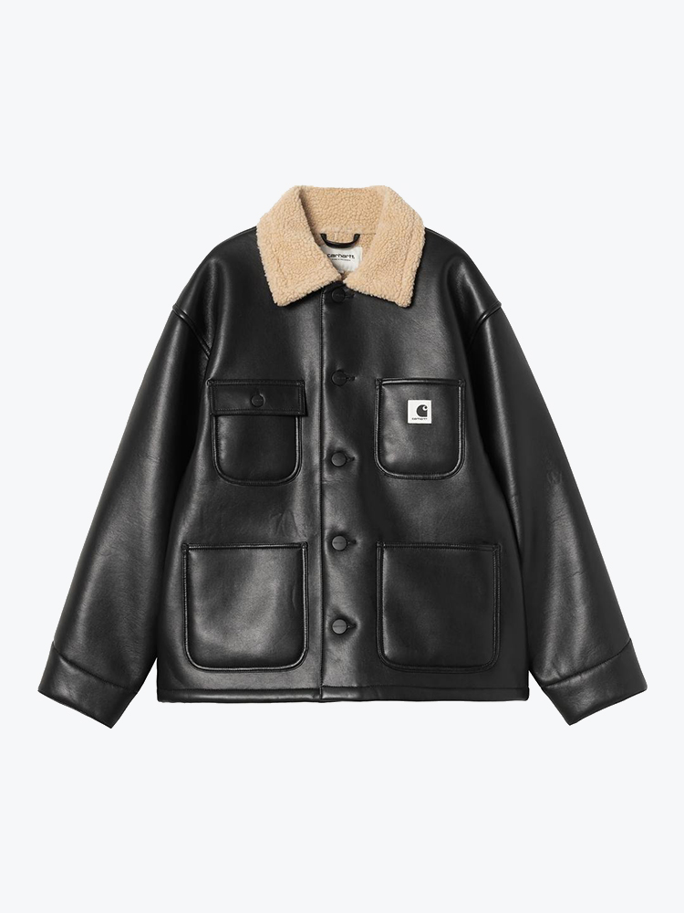 Carhartt WIP Carhartt WIP - W' Shepton OG Michigan Coat Black / Natural - Jassen - Dames Zwart Jassen
