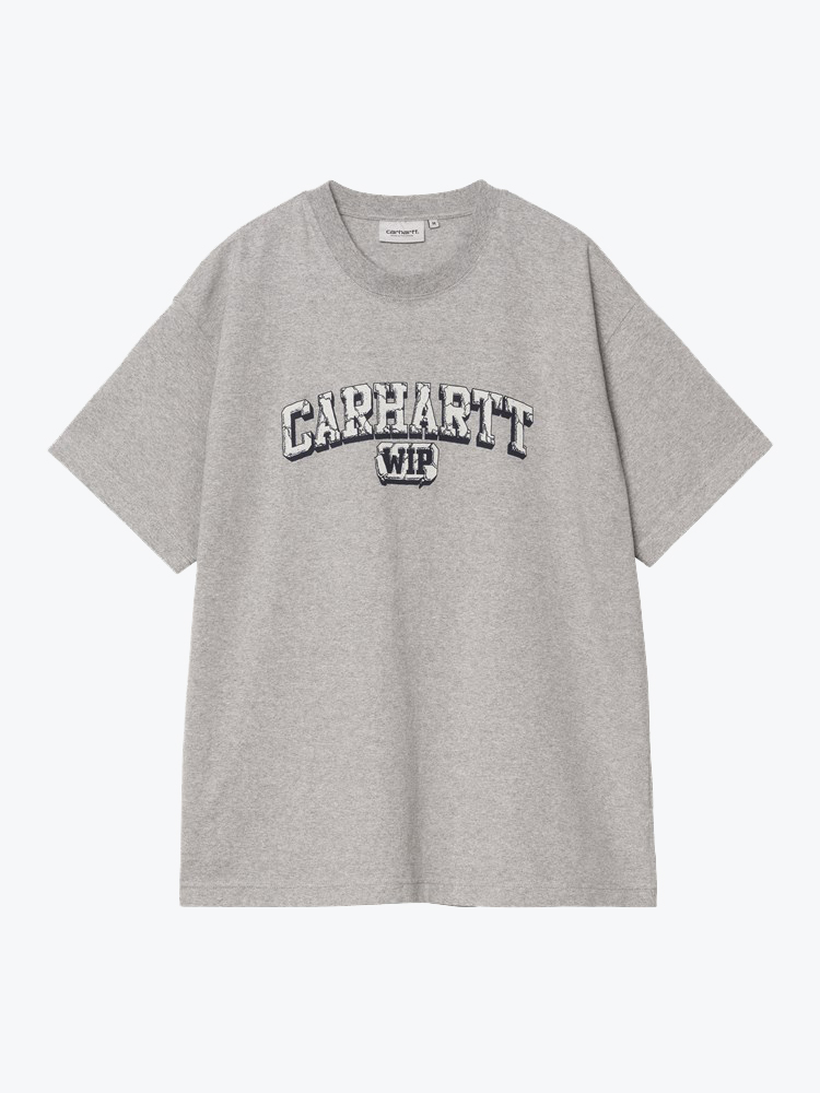 Carhartt WIP Carhartt WIP - S/S Heavy Duty T-Shirt Grey Heather - T-Shirts - Heren Grijs T-Shirts