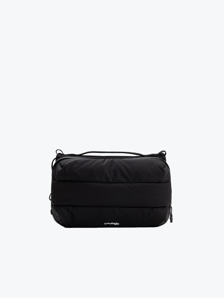 Topologie Topologie - Bottle Sacoche Large Puffer Black Puffer Black - Tassen - Unisex Zwart Tassen