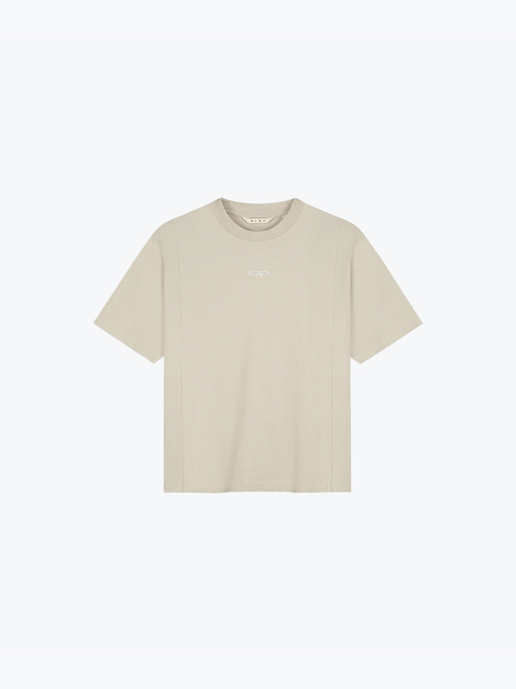 OLAF Olaf - Pin Oversized Tee Cement - T-Shirts - Dames Grijs T-shirts