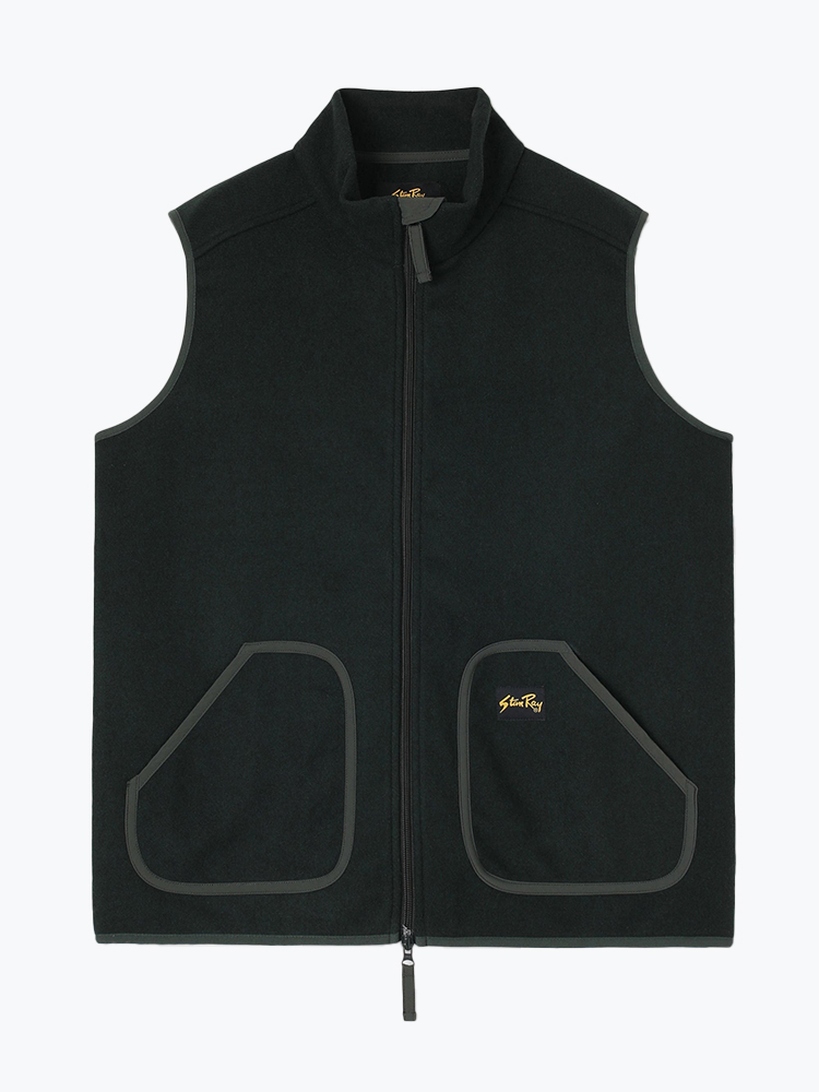 Stan Ray Stan Ray - Wool Fleece Vest Botanical Green - Vesten - Heren Groen Vesten