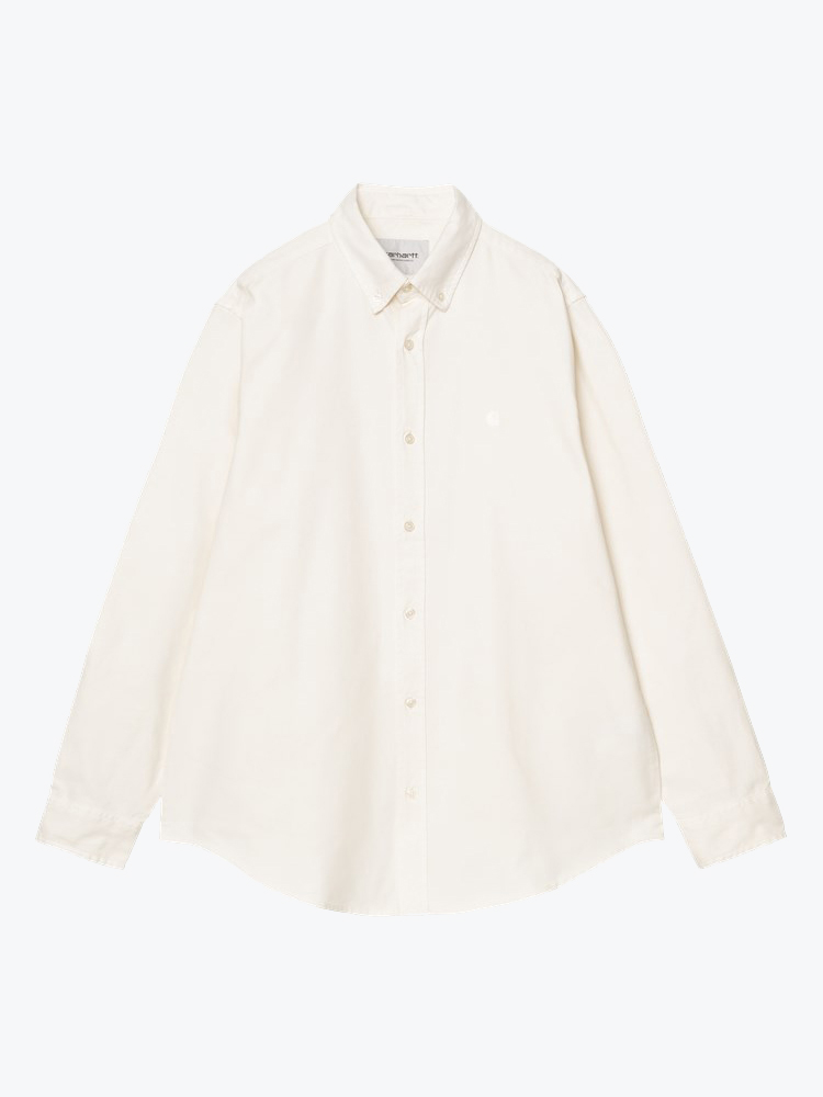 Carhartt WIP Carhartt WIP - L/S Bolton Shirt Wax - Overhemden - Heren Beige Overhemden