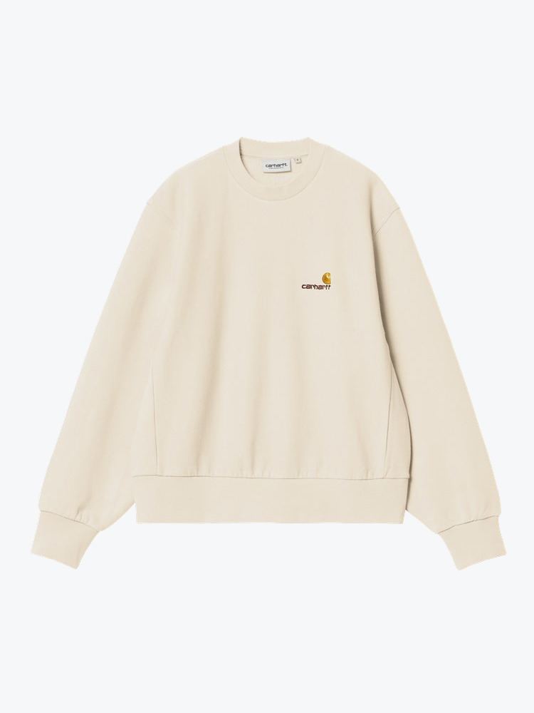 Carhartt WIP Carhartt WIP - W' American Script Sweat Natural - Truien - Dames Beige Truien