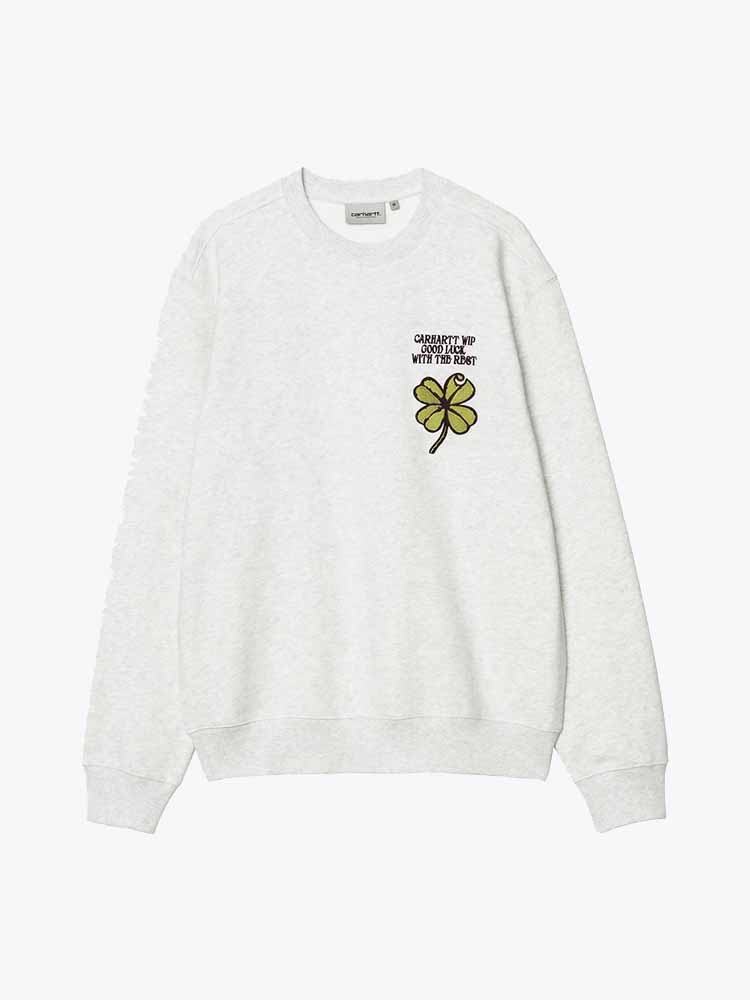 Carhartt WIP Carhartt WIP - Clover Sweat Ash Heather - Truien - Heren Grijs Truien