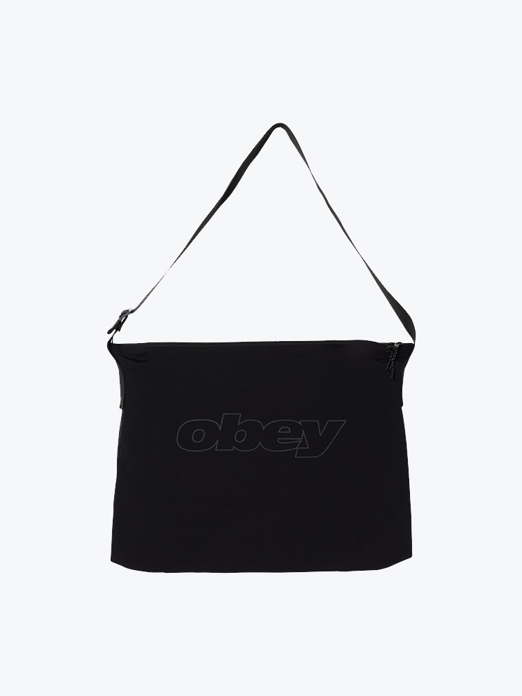 Obey Obey - Explorer Messenger Bag Black - Tassen - Unisex Zwart Tassen
