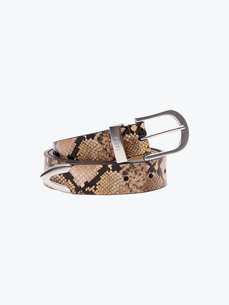 Obey Obey - Classic Leather Belt Snake - Riemen - Unisex Multi Riemen
