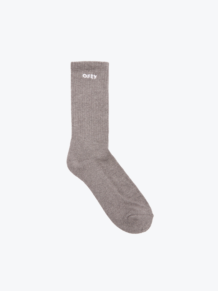 Obey Obey - Obey Bold Socks Ash Grey - Sokken - Unisex Grijs Sokken