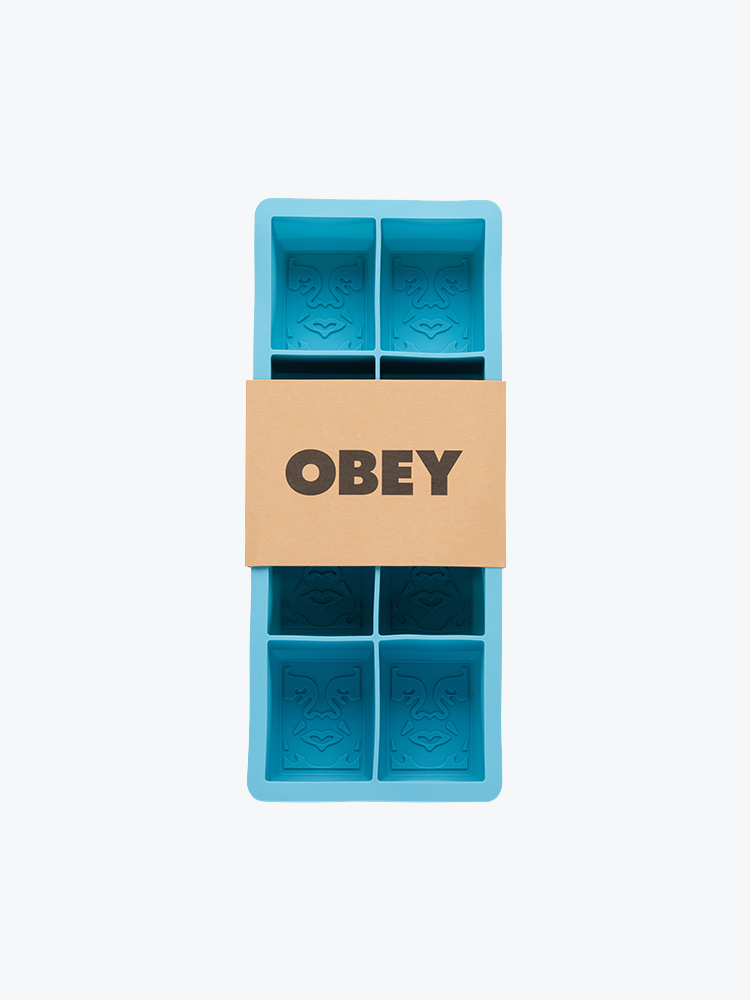 Obey Obey - Icon Ice Tray Aqua Blue - Goodies - Unisex Blauw Goodies