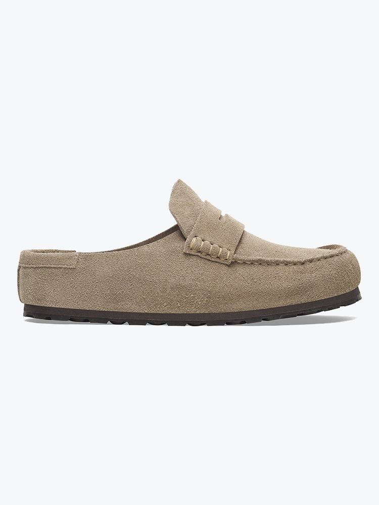 Birkenstock Birkenstock - Naples Wrapped Suede Leather Taupe - Schoenen - Heren Beige Schoenen