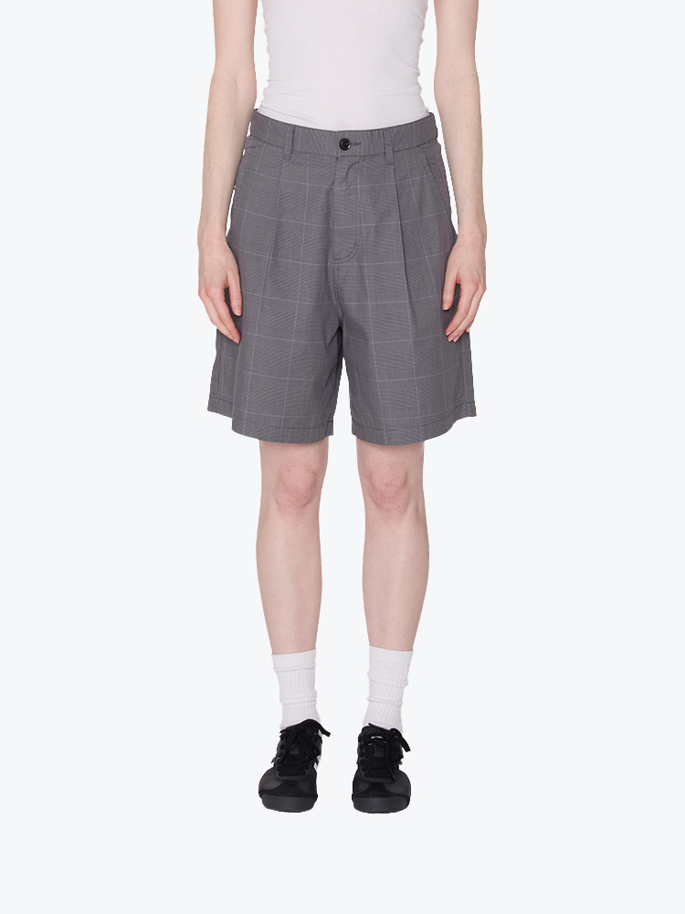 Obey Obey - Olivia Plaid Short Grey Plaid - Shorts - Dames Grijs Shorts