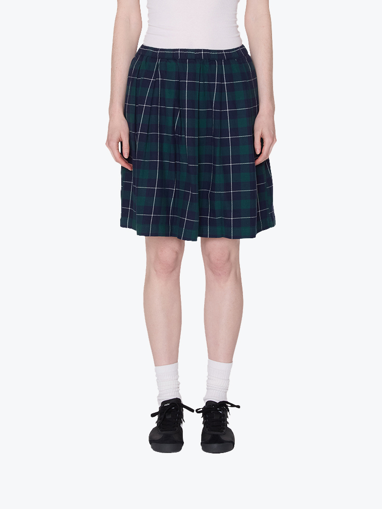 Obey Obey - Shelly Plaid Pleated Skirt Green Multi - Rokken - Dames Groen Rokken