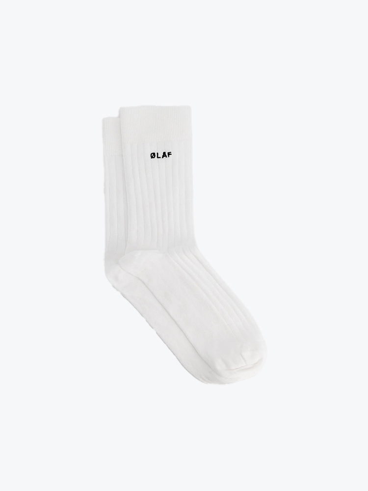 OLAF Olaf - Monogram Sock Optical White - Sokken - Unisex Wit Sokken