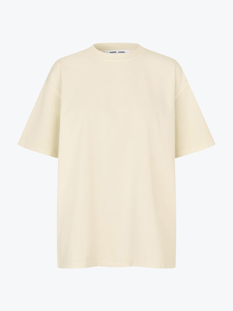 Samsoe Samsoe Samsoe Samsoe - Eira T-shirt Ethereal Green Pigment - T-Shirts - Dames Groen T-shirts