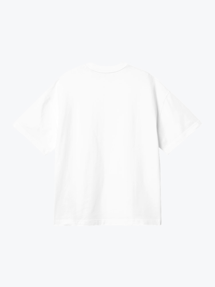 Carhartt WIP Carhartt WIP - S/S Link Script T-Shirt White / Black - T-Shirts - Heren Wit T-Shirts