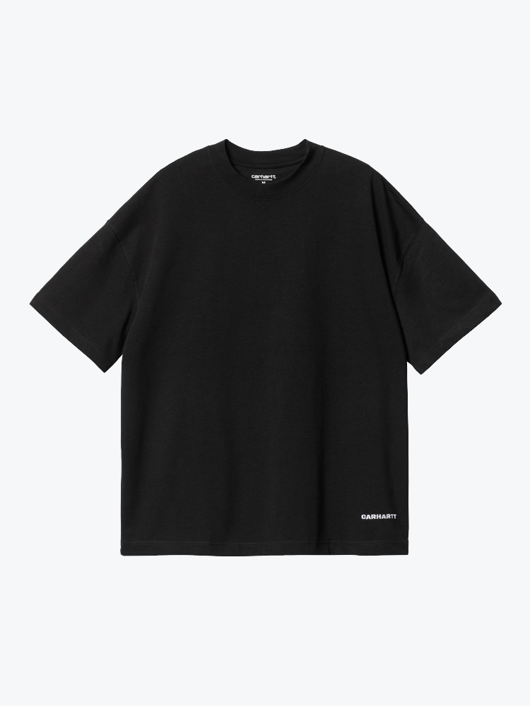 Carhartt WIP Carhartt WIP - S/S Link Script T-Shirt Black / White - T-Shirts - Heren Zwart T-Shirts