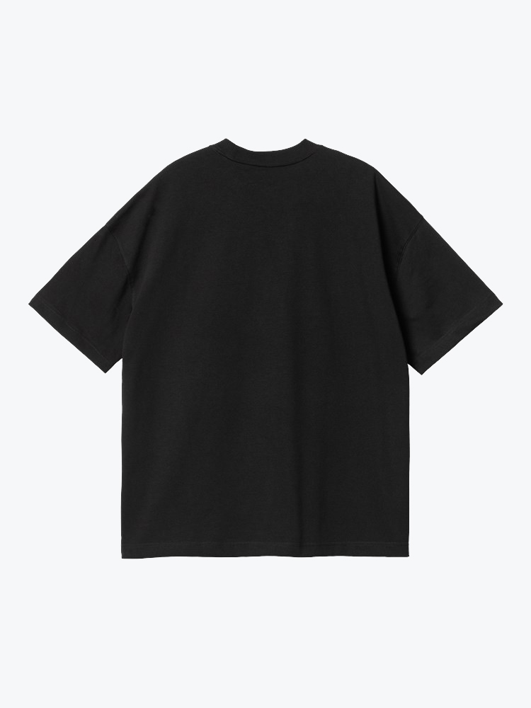 Carhartt WIP Carhartt WIP - S/S Link Script T-Shirt Black / White - T-Shirts - Heren Zwart T-Shirts