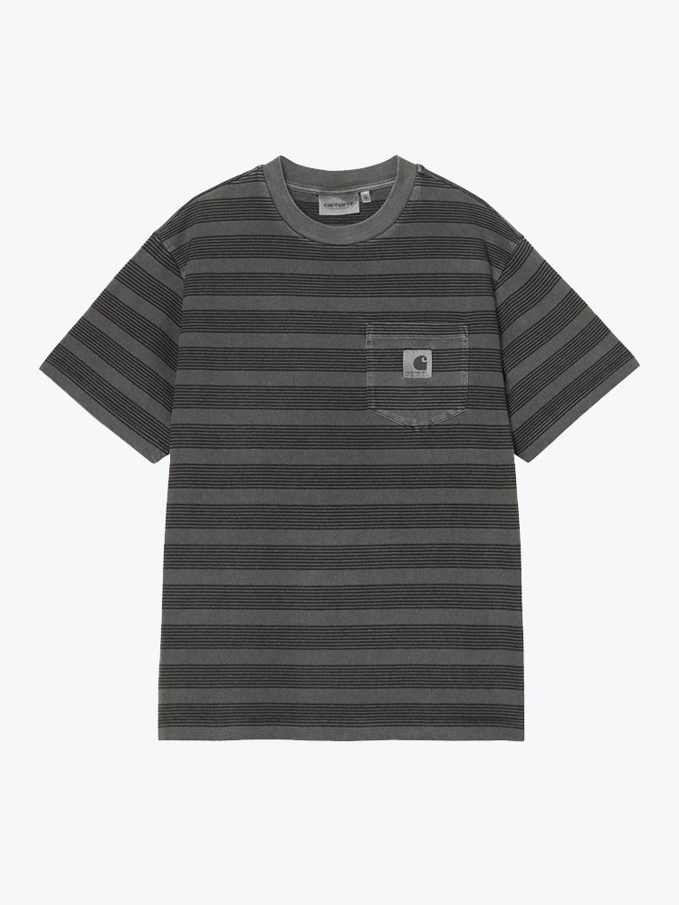 Carhartt WIP Carhartt WIP - W' S/S Hanson Pocket T-Shirt Hanson W Stripe, Black - T-Shirts - Dames Multi T-Shirts