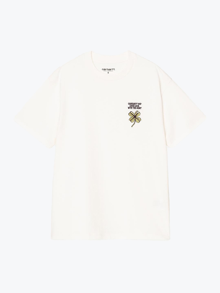 Carhartt WIP Carhartt WIP - W' S/S Clover T-Shirt Wax - T-Shirts - Dames Beige T-Shirts