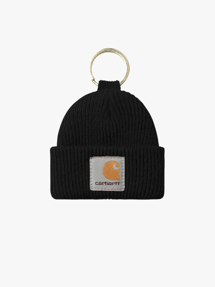Carhartt WIP Carhartt WIP - Mini Watch Hat Keychain Black - Goodies - Unisex Zwart Goodies
